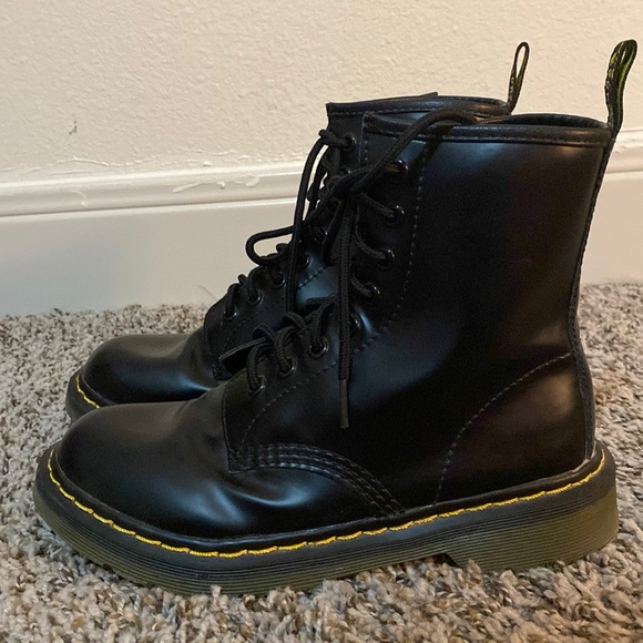 Black combat boots - Picture 1 of 4